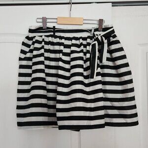 Sweet Rain Striped Black and White Skirt - Size L